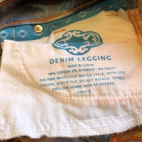 L’Amour Nanette Lepore galaxy denim leggings - Picture 8 of 12